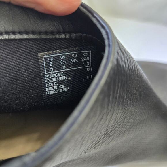 Clarks Womens Maypearl Fawn Booties Size 6.5 Black Leather Ankle Boot - Picture 10 of 12